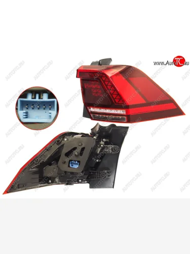 Фонарь задний правый (LED) SAT Volkswagen Tiguan  Mk2 (2016-2020) дорестайлинг