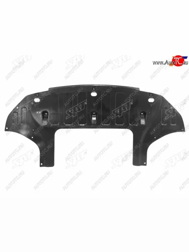 Защита переднего бампера (пыльник) SAT Hyundai Solaris HCR седан дорестайлинг (2017-2020)