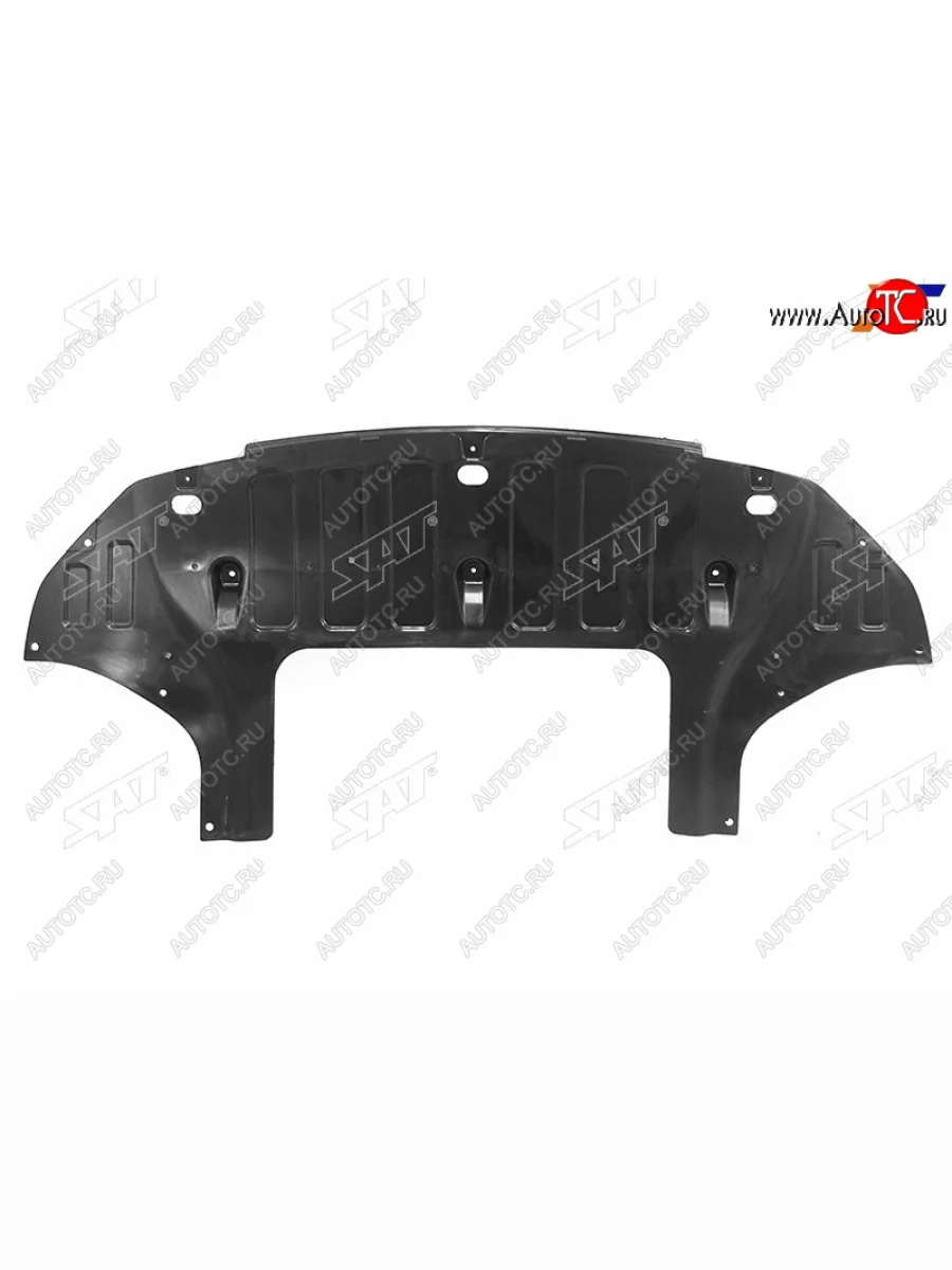 Защита переднего бампера (пыльник) SAT Hyundai Solaris HCR седан дорестайлинг (2017-2020)  в Самаре Самарской области