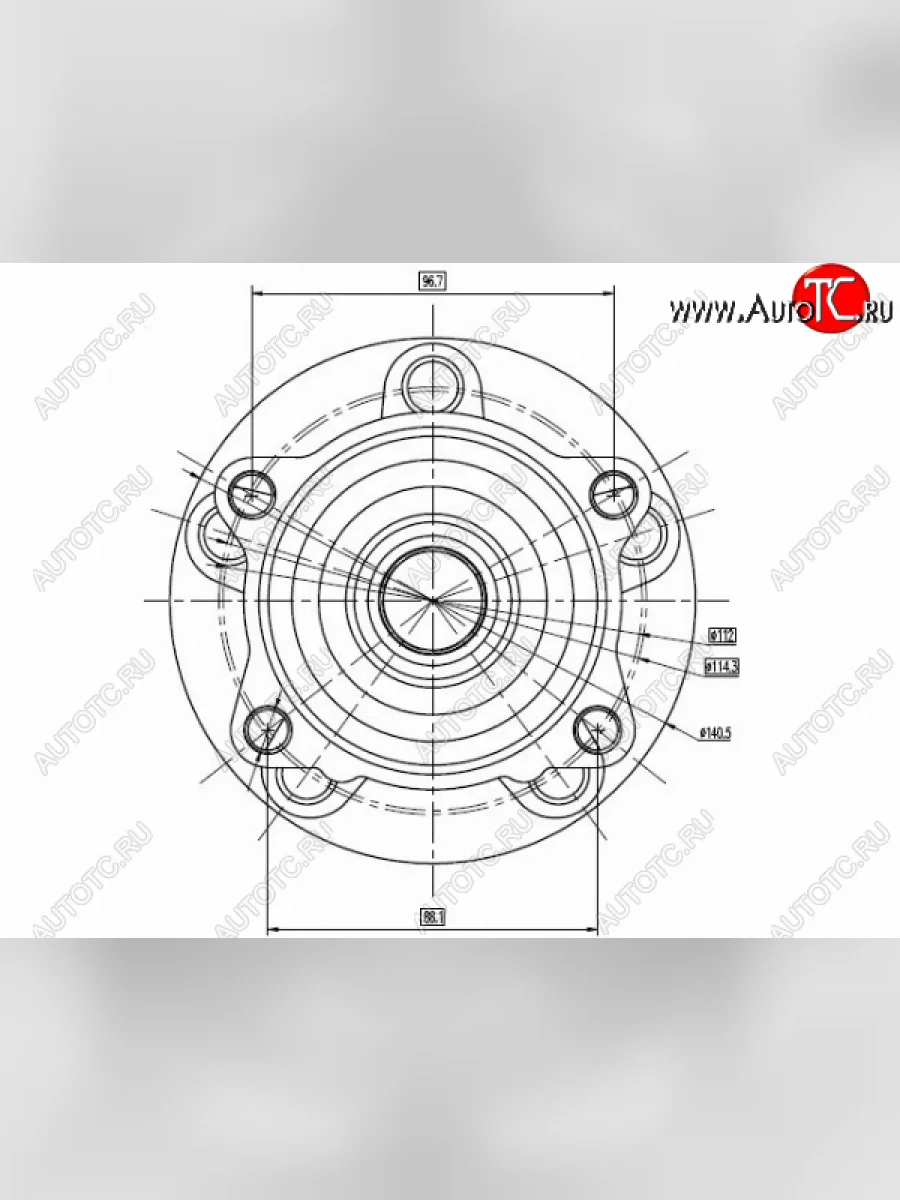 Ступичный узел задн. NTN Mitsubishi Lancer 10 CY седан рестайлинг (2011-2017)  с доставкой в г. Керчь