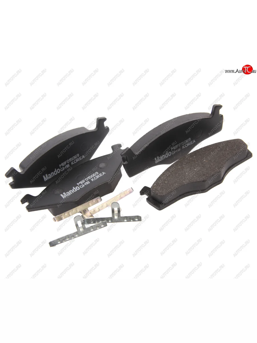 Колодки тормозные передние (4шт.) MANDO Audi A1 8X1 хэтчбэк 3 дв. дорестайлинг (2010-2014)  в Самаре Самарской области