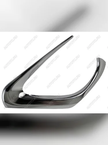 Левая оправа ПТФ SAT (хром) Toyota Camry XV55 1-ый рестайлинг (2014-2017)