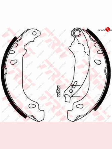 Колодки тормозные задние барабанные (4шт.) TRW Renault Clio BB дорестайлинг, хэтчбэк 5 дв. (1998-2002)