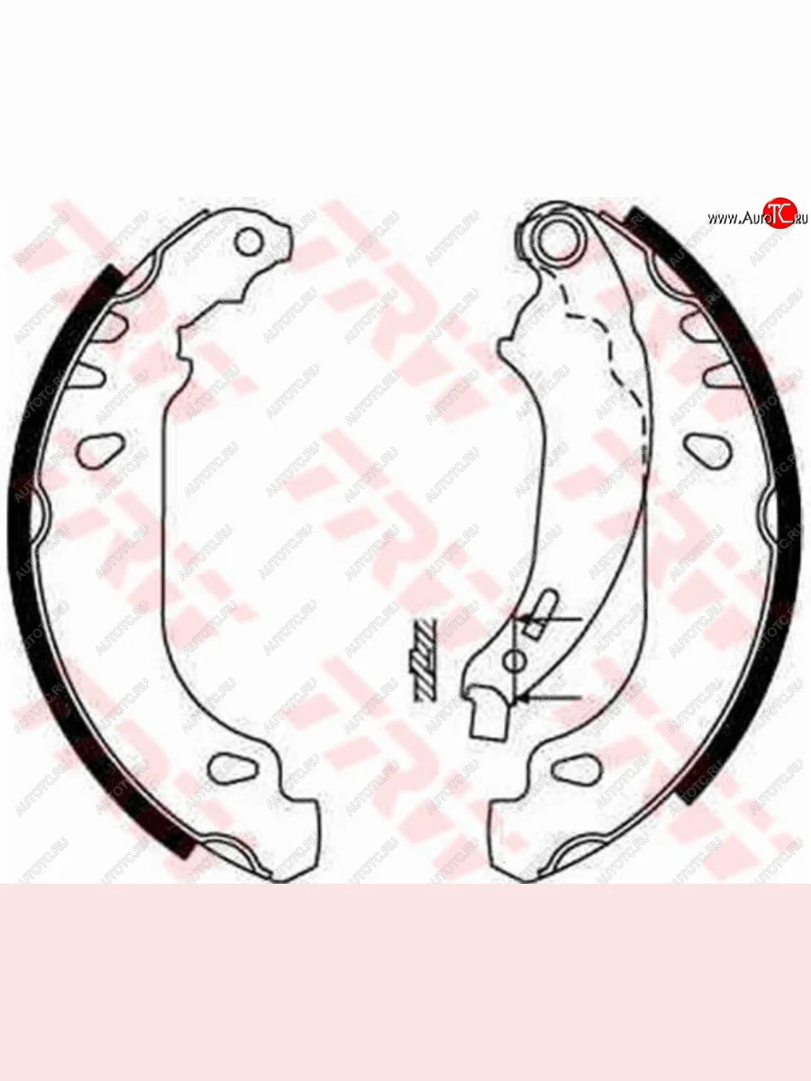 Колодки тормозные задние барабанные (4шт.) TRW Renault Clio BB дорестайлинг, хэтчбэк 5 дв. (1998-2002)  в Керчи Республика Крым