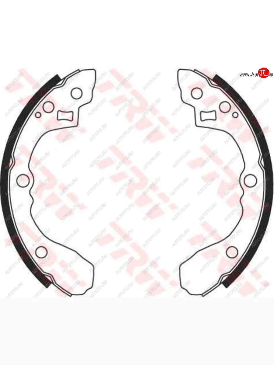 Колодки тормозные задние барабанные (4шт.) TRW KIA Shuma FB седан дорестайлинг (1997-2001)  в Керчи Республика Крым