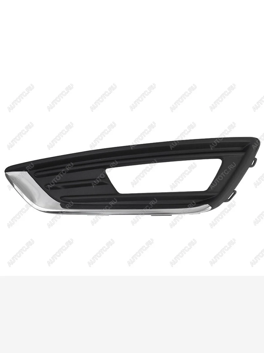 Левая оправа ПТФ SAT Ford Focus 3 седан рестайлинг (2014-2019) (молдинг хром)  с доставкой в г. Пермь