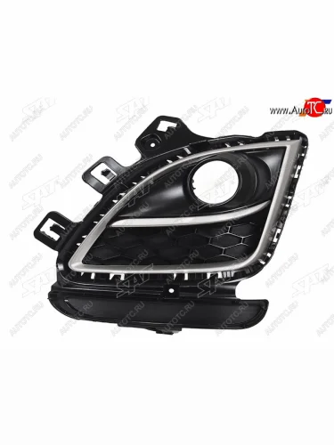 Левая оправа ПТФ SAT (молдинг хром) Mazda 6 GH рестайлинг универсал (2010-2012)