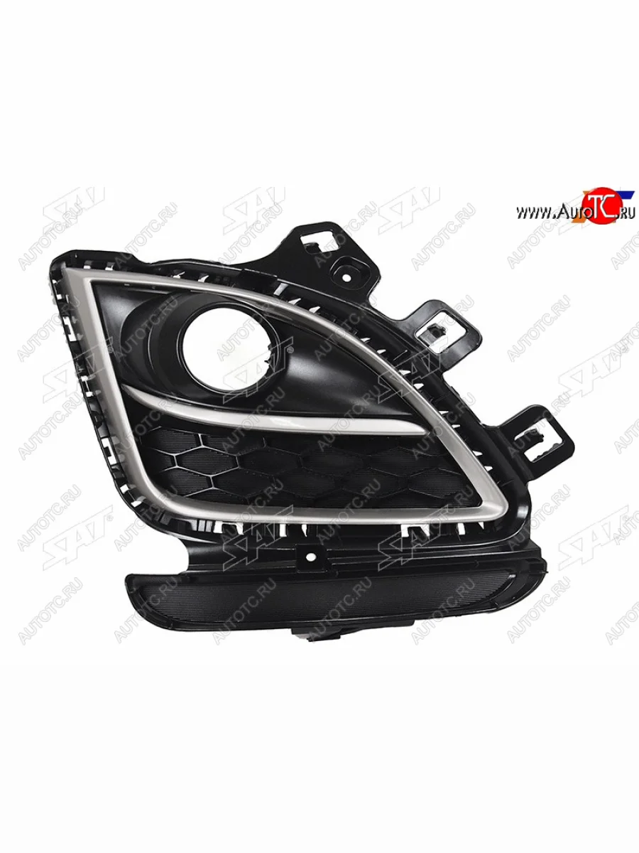 Правая оправа ПТФ SAT Mazda 6 GH рестайлинг универсал (2010-2012) (молдинг хром)  в Перми Пермском крае