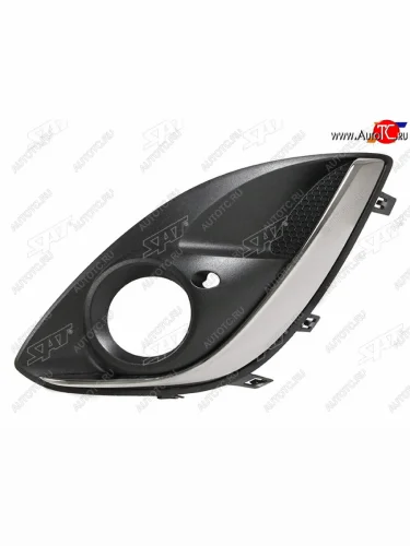 Левая оправа ПТФ SAT (молдинг хром) Opel Corsa D 2-ой рестайлинг, хэтчбэк 3 дв. (2011-2014)