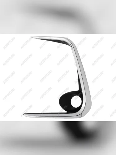 Левая оправа ПТФ SAT (молдинг хром) Toyota Corolla  E210 (2018-2022) седан дорестайлинг, универсал дорестайлинг