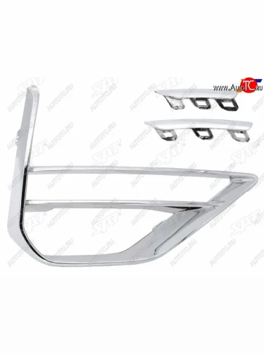 Правый молдинг оправы ДХО SAT (хром) Chery Tiggo 8 PRO (2021-2025)