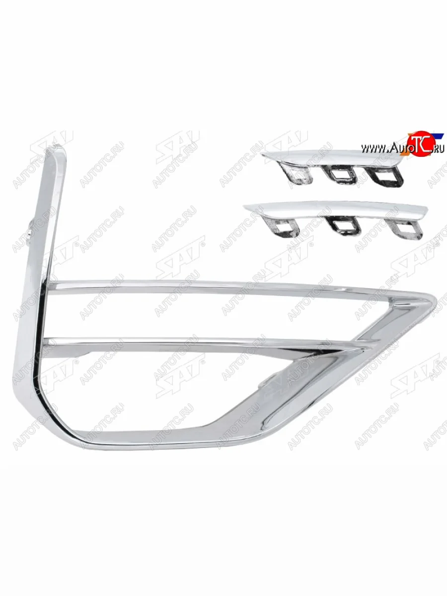 Правый молдинг оправы ДХО SAT Chery Tiggo 8 PRO (2021-2025) (хром)  в Керчи Республика Крым