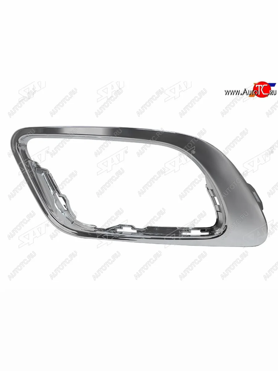 Левый молдинг оправы ПТФ SAT Renault Fluence рестайлинг (2012-2016) (хром)  в Самаре Самарской области