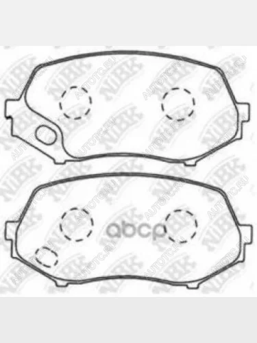 Колодки тормозные передние (4шт.) NSP Mitsubishi Fuso Canter (2000-2007)