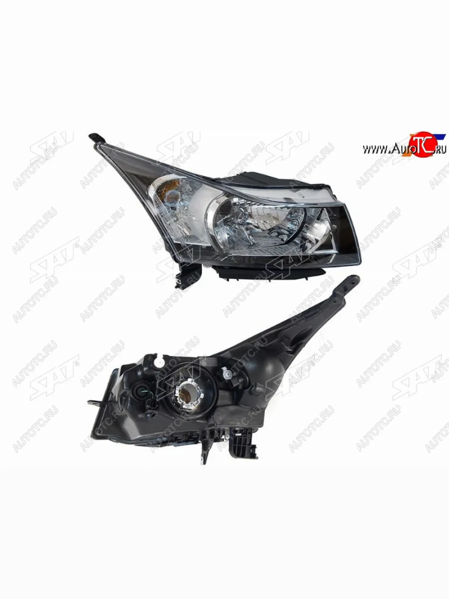 Фара правая (черная) SAT Chevrolet Cruze J305 хэтчбек дорестайлинг (2009-2012)  в Перми Пермском крае