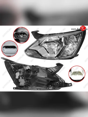 Фара левая (галоген, с корректором) TYC Datsun mi-DO хэтчбэк (2014-2021)