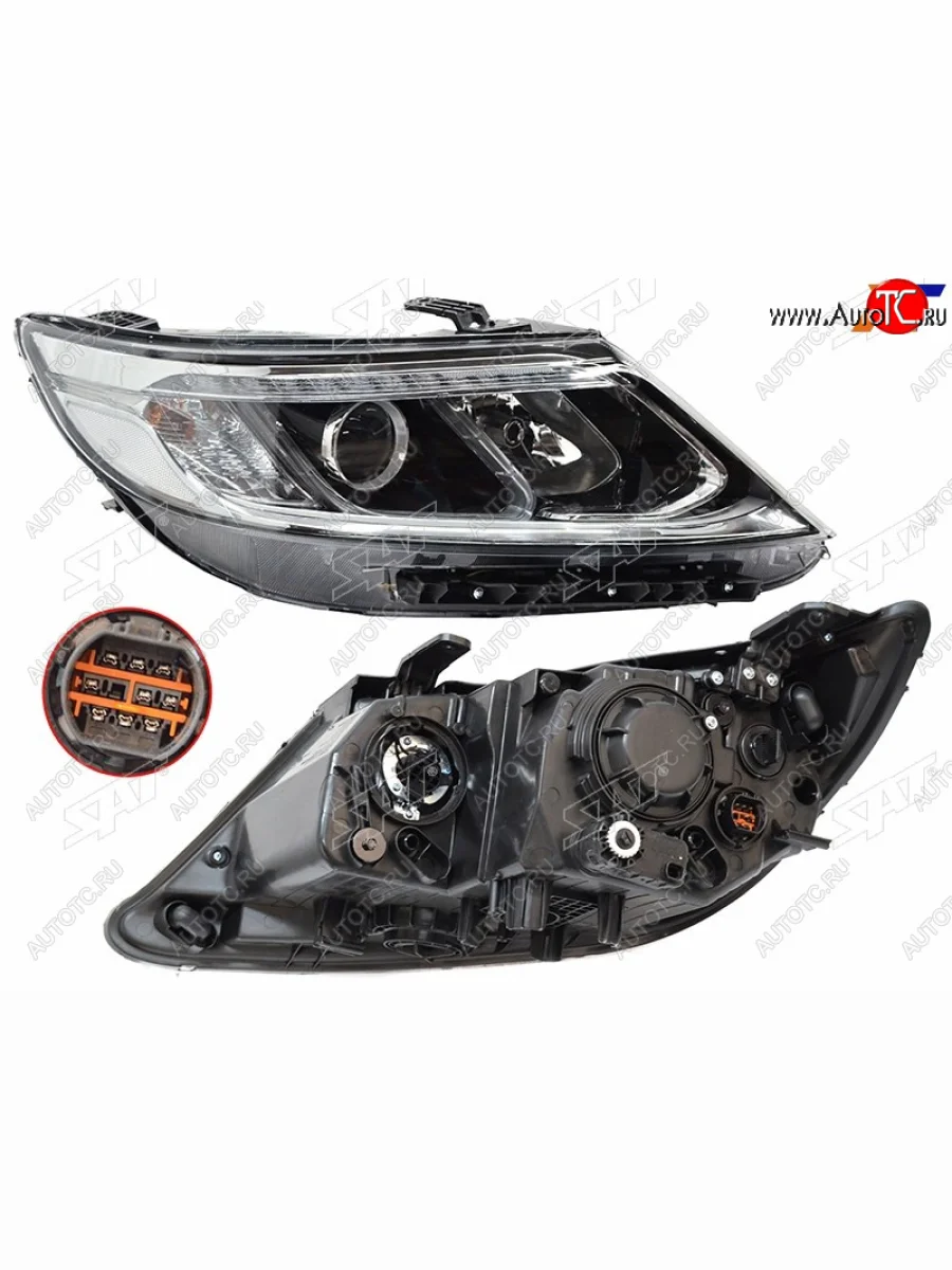 Фара правая (галоген, с корректором) SAT KIA Sorento XM рестайлинг (2012-2015)  в Воронеже Воронежской области