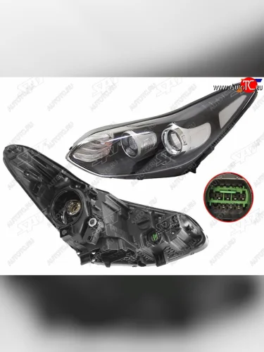 Фара левая (галоген, LED) SAT KIA Sportage  4 QL (2016-2022) дорестайлинг, рестайлинг