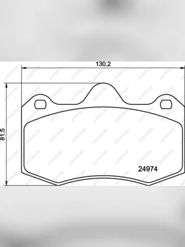 Колодки тормозные передние (4шт.) MINTEX Seat Ibiza 6J хэтчбэк 5 дв. доресталийнг (2008-2012)
