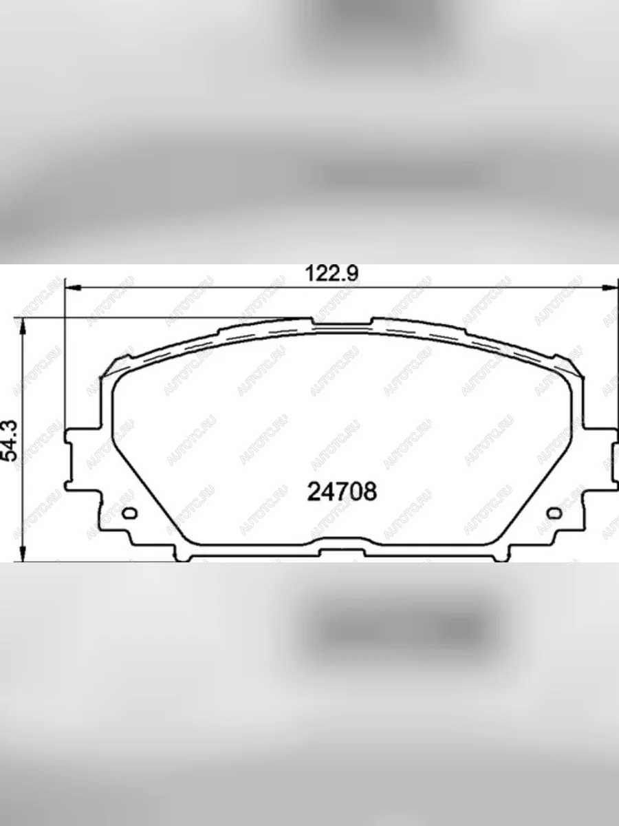 Колодки тормозные передние (4шт.) MINTEX Toyota Yaris XP90 дорестайлинг, хэтчбэк 5 дв. (2005-2008)  в Самаре Самарской области