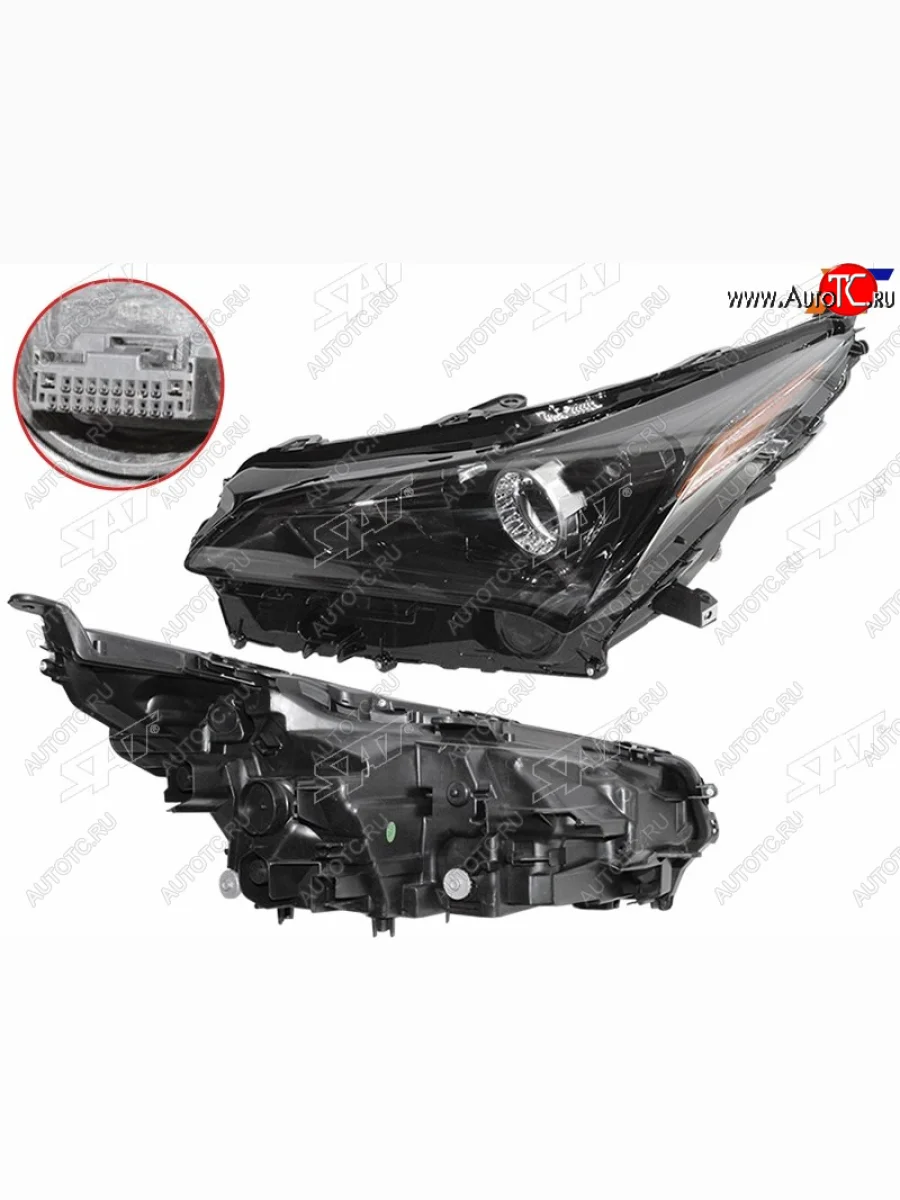 Фара левая (LED, с электрокорректором) SAT Lexus NX200 Z10 рестайлинг (2017-2021)  в Керчи Республика Крым