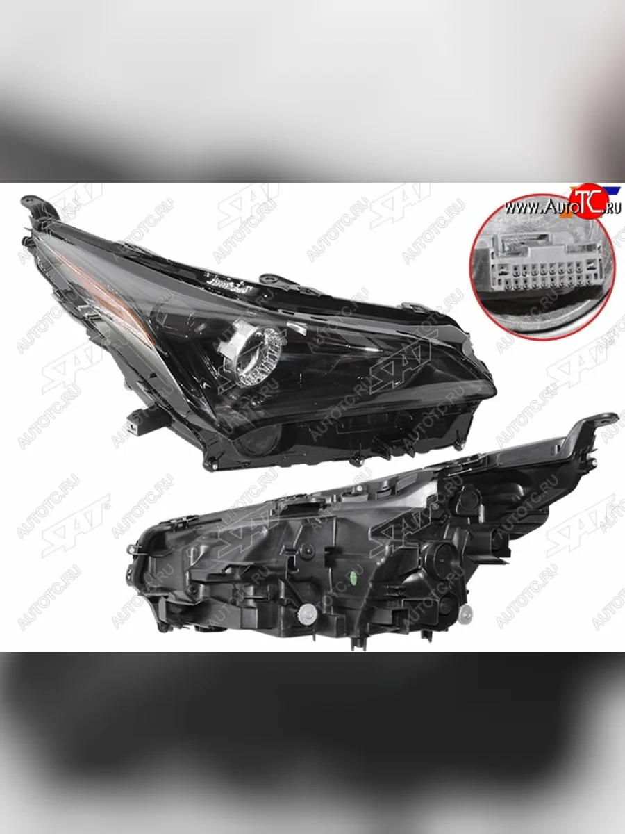 Фара правая (LED, с электрокорректором) SAT Lexus NX200 Z10 рестайлинг (2017-2021)  в Керчи Республика Крым