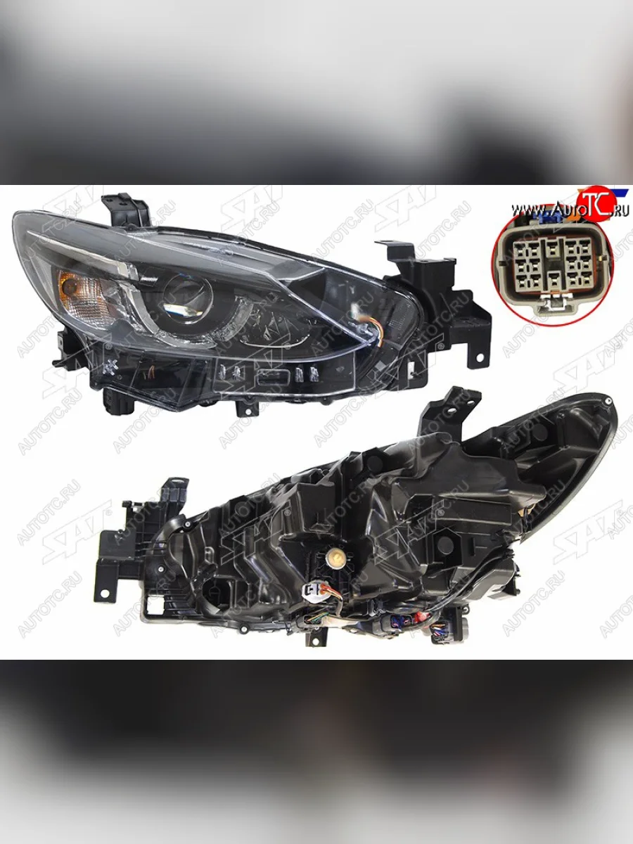Фара правая (LED) SAT Mazda 6 GJ 1 рестайлинг универсал (2015-2018)  в Керчи Республика Крым