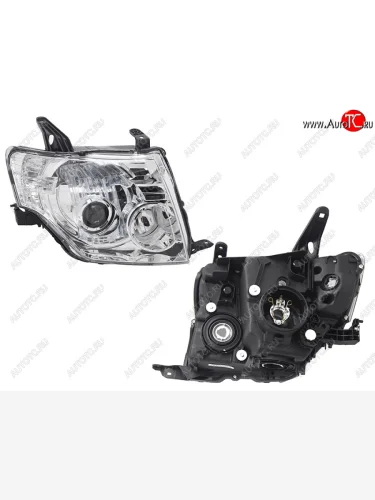 Фара правая (под ксенон, электрокорректор) SAT Mitsubishi Pajero 4 V90 2-ой рестайлинг (2014-2020)