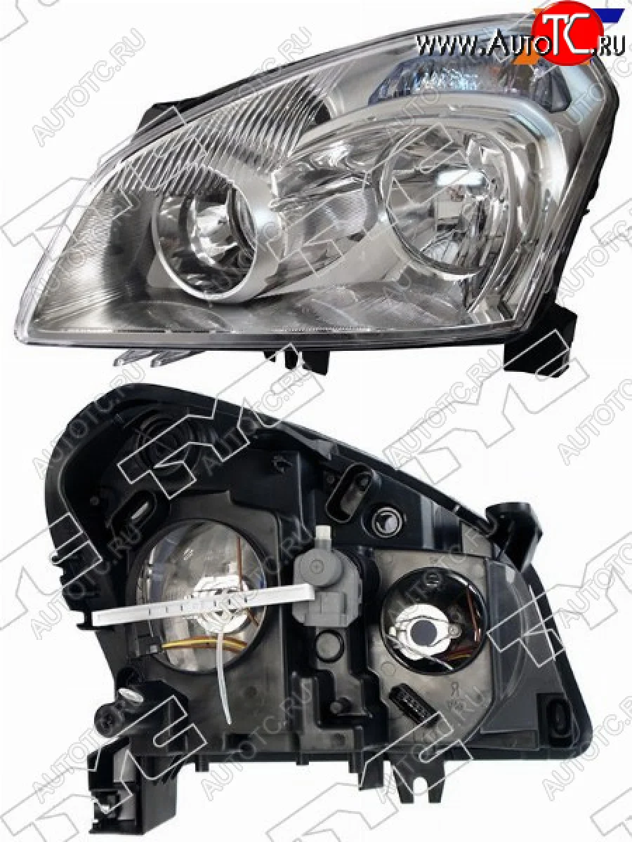 Фара левая (галоген, с электрокорректором) TYC Nissan Qashqai 1 J10 дорестайлинг (2007-2010)  в Самаре Самарской области