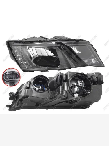 Фара правая (галоген, с электрокорректором) SAT Skoda Octavia  A7 (2016-2020) рестайлинг лифтбэк, рестайлинг универсал