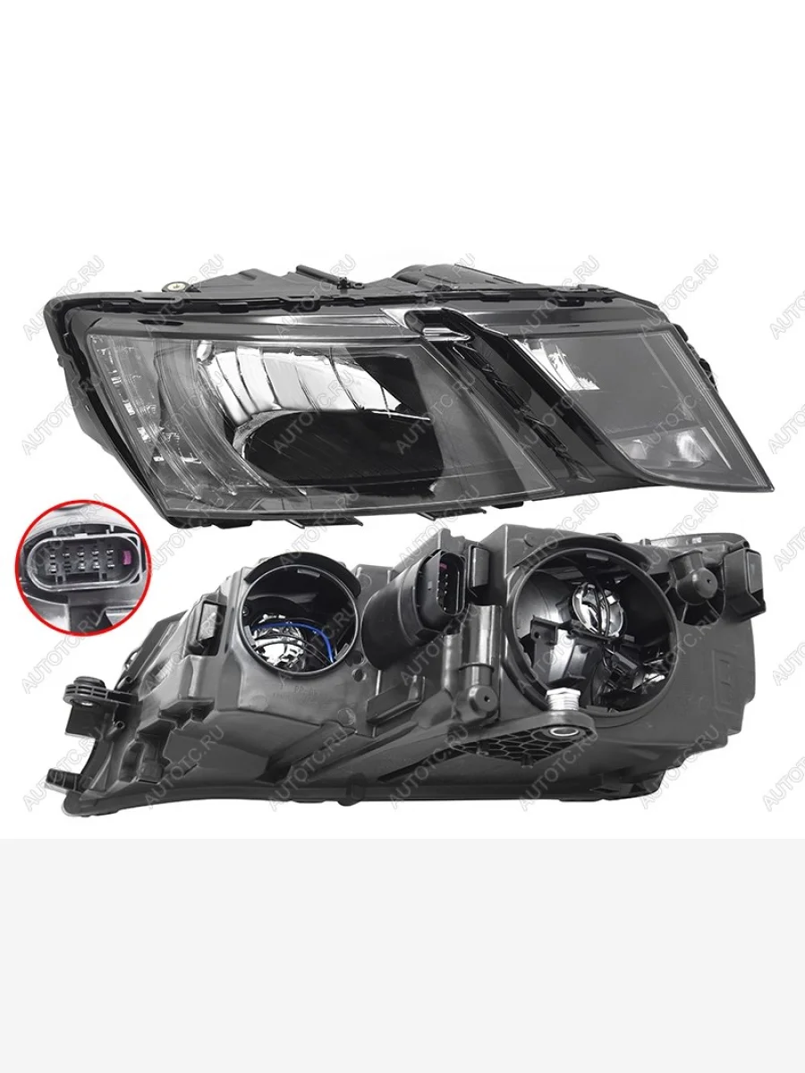 Фара правая (галоген, с электрокорректором) SAT  Skoda Octavia (2016-2020) A7  в Керчи Республика Крым