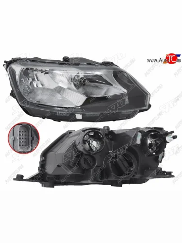 Фара правая SAT Skoda Rapid NH1 хэтчбэк дорестайлинг (2012-2017)