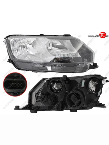 Фара правая (ДХО) SAT Skoda Rapid NH3 рестайлинг лифтбэк (2017-2020)