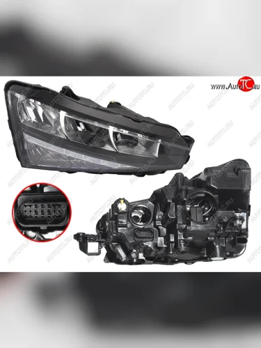 Фара правая (LED) SAT Skoda Rapid MK2 хэтчбэк 5 дв. рестайлинг (2019-2024)