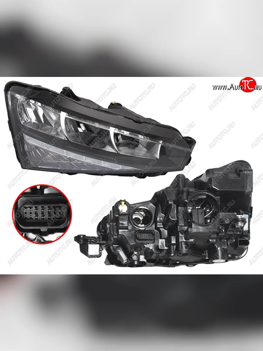 Фара правая (LED) SAT  Skoda Rapid (2019-2024) MK2  в Воронеже Воронежской области