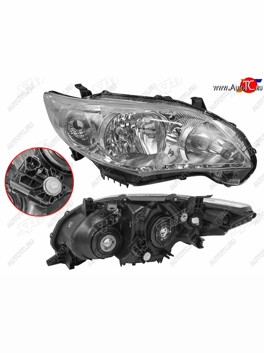 Фара правая (с электрокорректором, галоген) SAT  Toyota Corolla (2009-2013) E150  в Керчи Республика Крым
