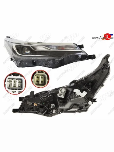 Фара RH (LED) SAT Toyota Corolla  E180 (2016-2019) рестайлинг