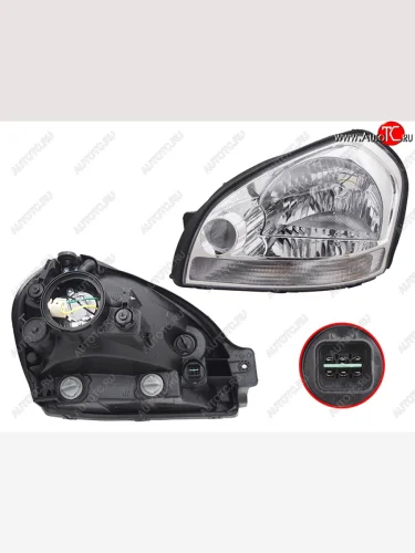 Фара левая SAT Hyundai Tucson JM (2004-2010)