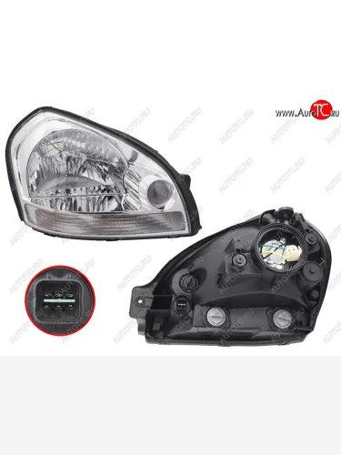 Фара правая SAT Hyundai Tucson JM (2004-2010)