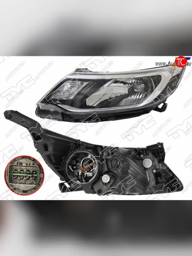 Фара левая (с электрокорректором) TYC KIA Rio 3 QB хэтчбек 5 дв. рестайлинг (2015-2017)