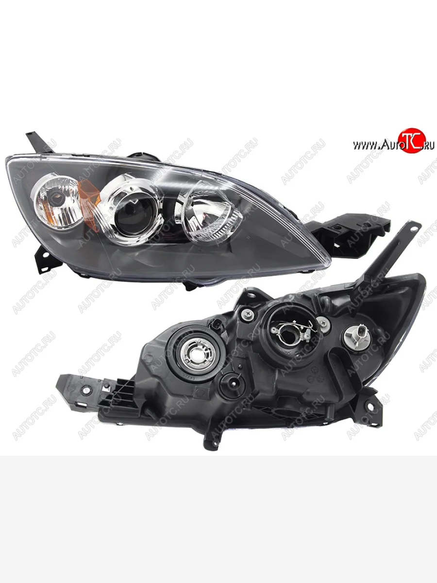 Фара правая (под электрокорректор) TYC Mazda 3/Axela BK дорестайлинг, хэтчбэк (2003-2006)  с доставкой в г. Керчь