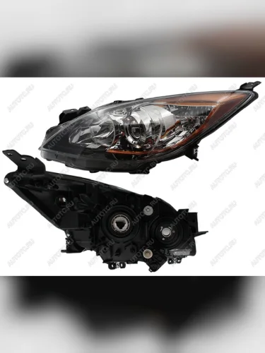 Фара левая (с электрокорректором, Евросвет) SAT Mazda 3/Axela BL дорестайлинг, хэтчбэк 5 дв. (2009-2011)