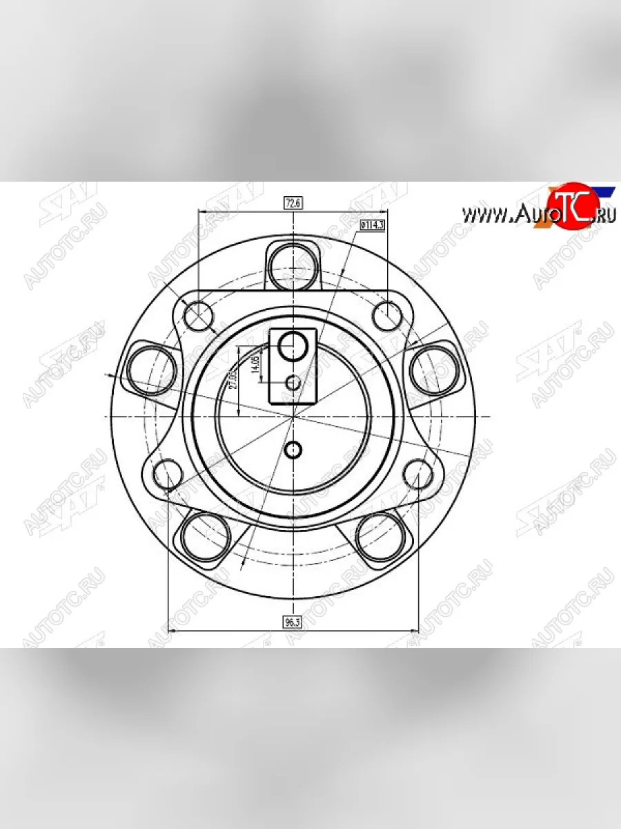 Ступичный узел задн. SAT Mazda CX-7 ER рестайлинг (2010-2012)  в Перми Пермском крае