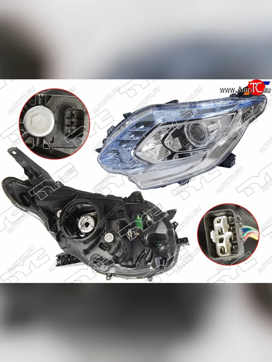 Фара левая (под ксенон, с корректором) TYC Mitsubishi L200 5 KK,KL дорестайлинг (2015-2019)  в Перми Пермском крае