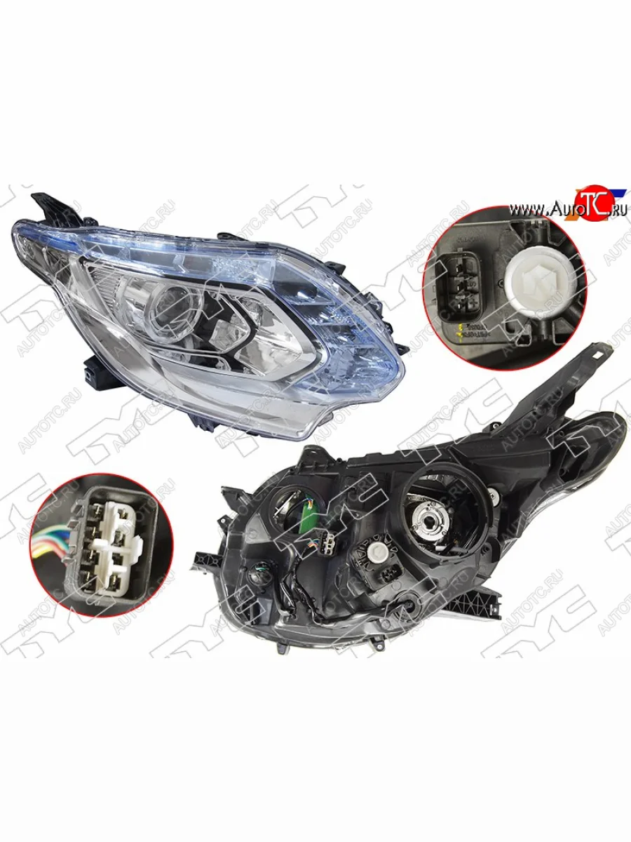 Фара правая (под ксенон, с корректором) TYC Mitsubishi L200 5 KK,KL дорестайлинг (2015-2019)  в Самаре Самарской области