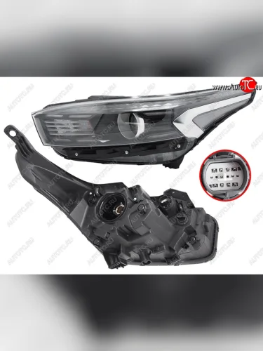 Фара левая (галоген, ДХО) SAT KIA Cerato  4 BD (2021-2025) рестайлинг седан