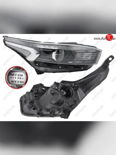Фара правая (галоген, ДХО) SAT KIA Cerato  4 BD (2021-2025) рестайлинг седан
