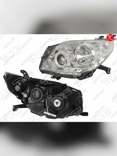 Фара левая (галоген, под электрокорректор, Евросвет) TYC Toyota Land Cruiser Prado  J150 (2009-2013) дорестайлинг