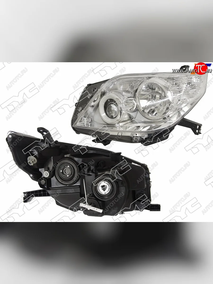 Фара левая (галоген, под электрокорректор, Евросвет) TYC Toyota Land Cruiser Prado J150 дорестайлинг (2009-2013)  в Самаре Самарской области