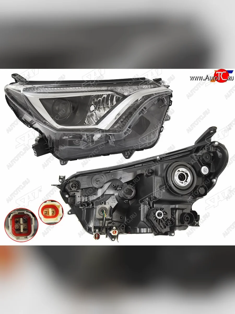 Фара правая (галоген, с электрокорректором) SAT Toyota RAV4 XA40 5 дв. рестайлинг (2015-2019)  в Воронеже Воронежской области